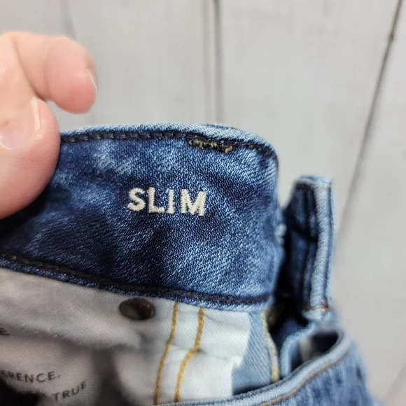 American Eagle AEO Men's Next Level Airflex Slim Blue Denim Jeans Size 32 X 32. - Picture 10 of 10